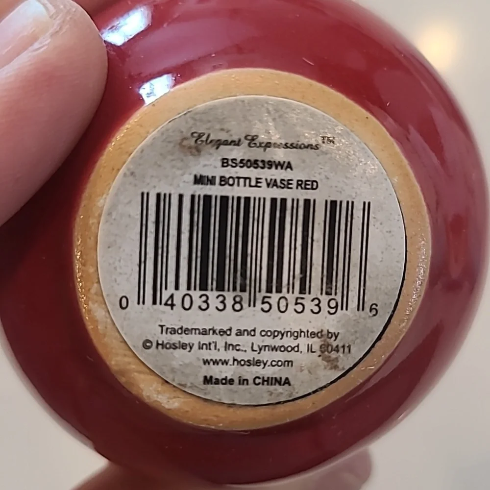Mini Ceramic Red vase